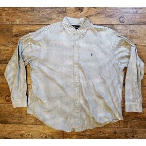 Polo Ralph Lauren Men's Button Down Shirt Size XXL Brown